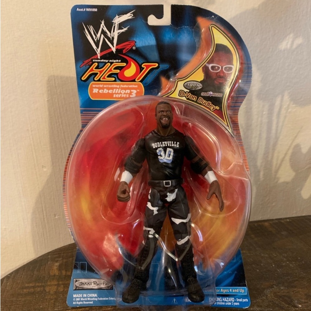 D-Von Dudley 2001 WWF Rebellion Series 3 Sunday Night Heat Jakks Pacific